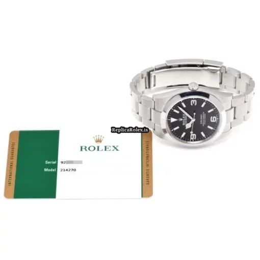 Good Clone Rolex Explorer 214270 Caliber 3132 Automatic Movement 39mm Steel Case Watch - Image 5