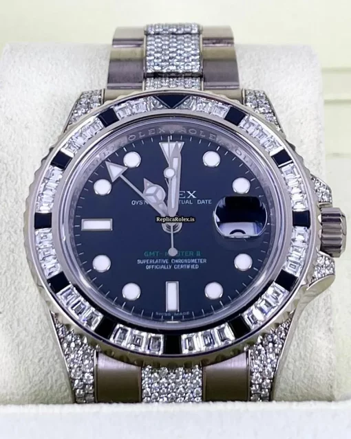 Great Fake Rolex Gmt-master II 116759sanr Automatic Movement 40mm White Gold Case Mens/unisex Watch - Image 3