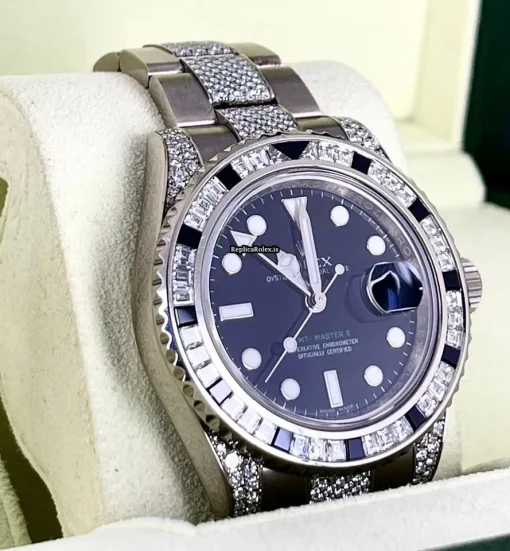 Great Fake Rolex Gmt-master II 116759sanr Automatic Movement 40mm White Gold Case Mens/unisex Watch - Image 4