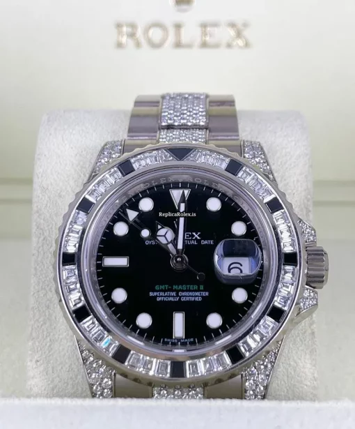 Great Fake Rolex Gmt-master II 116759sanr Automatic Movement 40mm White Gold Case Mens/unisex Watch - Image 5