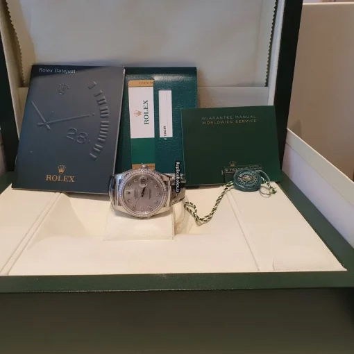Nice Replica Rolex Datejust 116189 Caliber 3135 Automatic Movement 36mm White Gold Case Mens/unisex Watch - Image 2