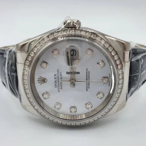 Nice Replica Rolex Datejust 116189 Caliber 3135 Automatic Movement 36mm White Gold Case Mens/unisex Watch - Image 3