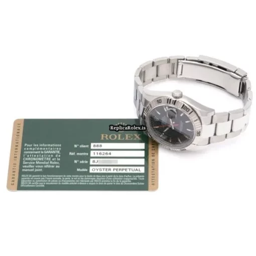 Superb Fake Rolex Datejust Turn-o-graph 116264 Caliber 3135 Automatic Movement 36mm Steel Case Watch - Image 5
