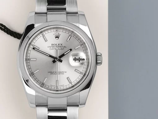 Amazing Replica Rolex Datejust 116200 Automatic Movement 36mm Steel Case Watch - Image 5