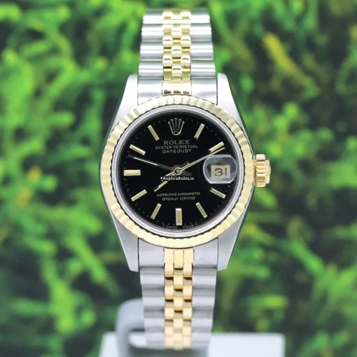 High Quality Replica Rolex Lady-datejust 69173 Caliber 2135 Automatic Movement 26mm Steel Case Womens Watch - Image 4