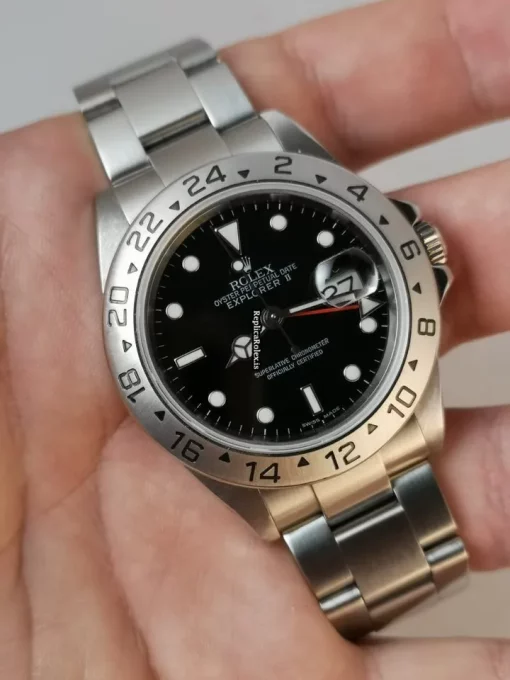Mind-boggling Fake Rolex Explorer II 16570 Caliber 3185 Automatic Movement 40mm Steel Case Mens/unisex Watch - Image 14