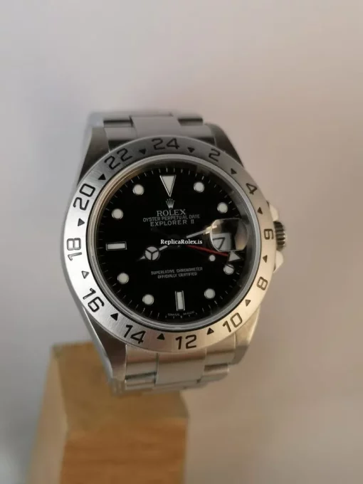Mind-boggling Fake Rolex Explorer II 16570 Caliber 3185 Automatic Movement 40mm Steel Case Mens/unisex Watch - Image 4