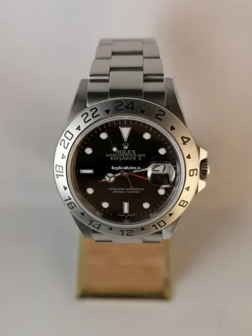 Mind-boggling Fake Rolex Explorer II 16570 Caliber 3185 Automatic Movement 40mm Steel Case Mens/unisex Watch - Image 6