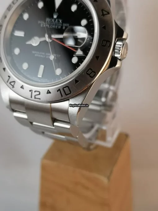 Mind-boggling Fake Rolex Explorer II 16570 Caliber 3185 Automatic Movement 40mm Steel Case Mens/unisex Watch - Image 8