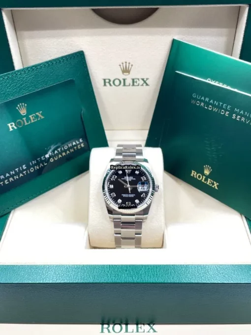 Reliable Replica Rolex Oyster Perpetual Date 115234 Caliber 3135 Automatic Movement 34mm Steel Case Mens/unisex Watch - Image 11