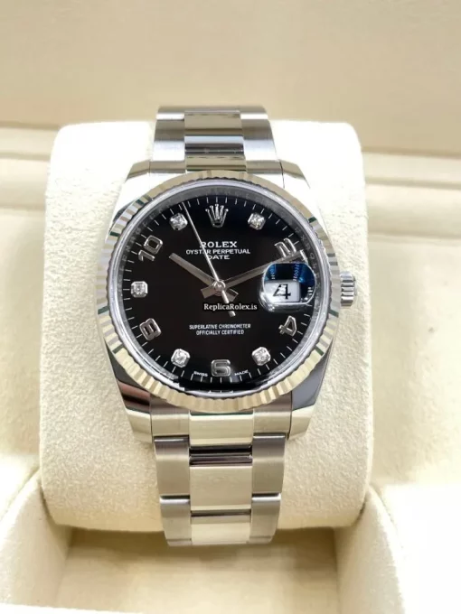 Reliable Replica Rolex Oyster Perpetual Date 115234 Caliber 3135 Automatic Movement 34mm Steel Case Mens/unisex Watch - Image 2