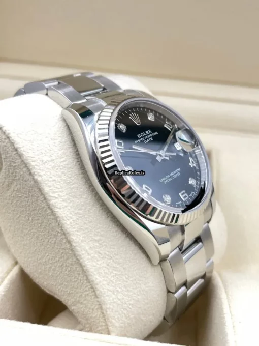 Reliable Replica Rolex Oyster Perpetual Date 115234 Caliber 3135 Automatic Movement 34mm Steel Case Mens/unisex Watch - Image 5