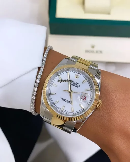 Lovely Knockoff Rolex Datejust 116233 Caliber 3135 Automatic Movement 36mm Gold/steel Case Mens/unisex Watch