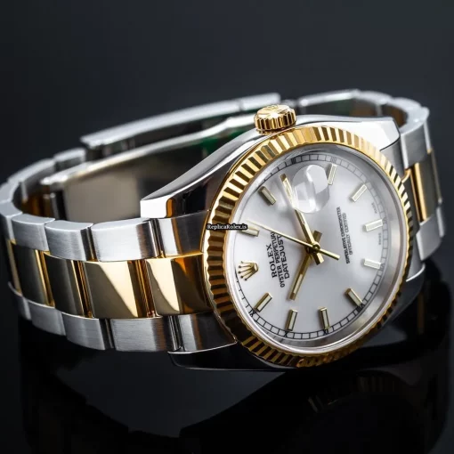 Lovely Knockoff Rolex Datejust 116233 Caliber 3135 Automatic Movement 36mm Gold/steel Case Mens/unisex Watch - Image 10