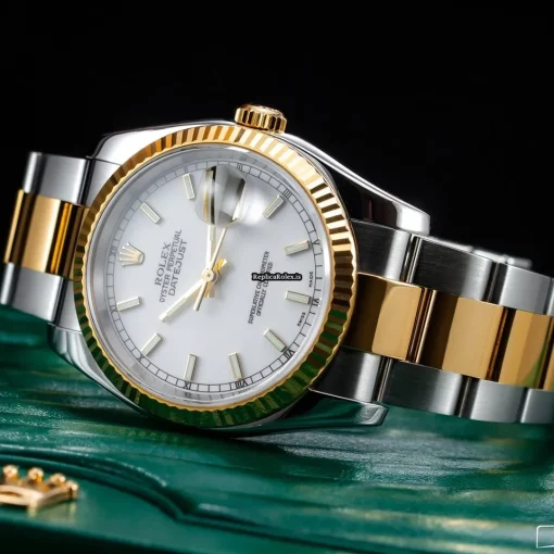 Lovely Knockoff Rolex Datejust 116233 Caliber 3135 Automatic Movement 36mm Gold/steel Case Mens/unisex Watch - Image 2