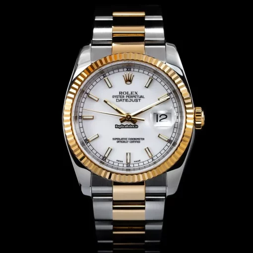 Lovely Knockoff Rolex Datejust 116233 Caliber 3135 Automatic Movement 36mm Gold/steel Case Mens/unisex Watch - Image 4