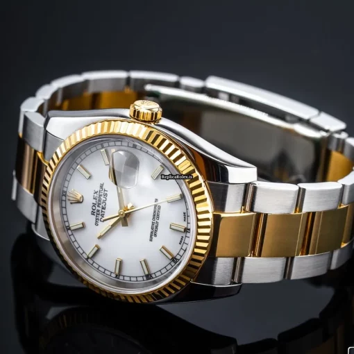 Lovely Knockoff Rolex Datejust 116233 Caliber 3135 Automatic Movement 36mm Gold/steel Case Mens/unisex Watch - Image 5
