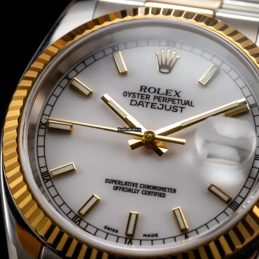 Lovely Knockoff Rolex Datejust 116233 Caliber 3135 Automatic Movement 36mm Gold/steel Case Mens/unisex Watch - Image 6