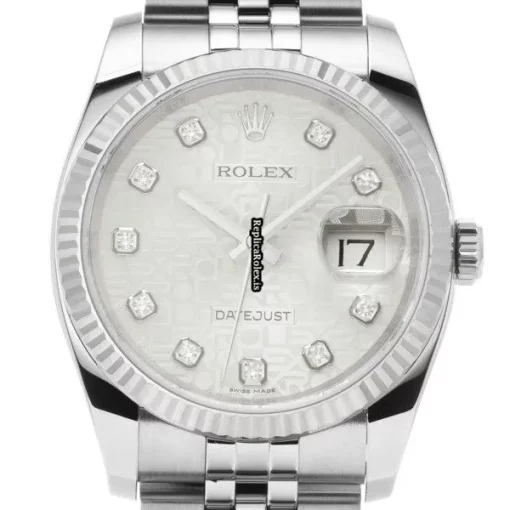 Fine Replica Rolex Datejust 116234g Automatic Movement 36mm Steel Case Watch - Image 6