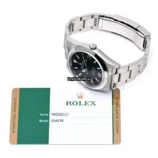 Nice Replica Rolex Explorer 214270 Caliber 3132 Automatic Movement 39mm Steel Case Watch - Image 5