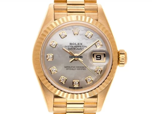 Fantastic Fake Rolex Lady-datejust 69178 Caliber 2135 Automatic Movement 26mm Yellow Gold Case Mens/unisex Watch