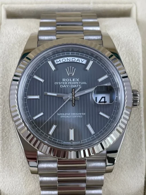 Superior Copy Rolex Day-date 40 228239 Caliber 3255 Automatic Movement 40mm White Gold Case Mens/unisex Watch - Image 2