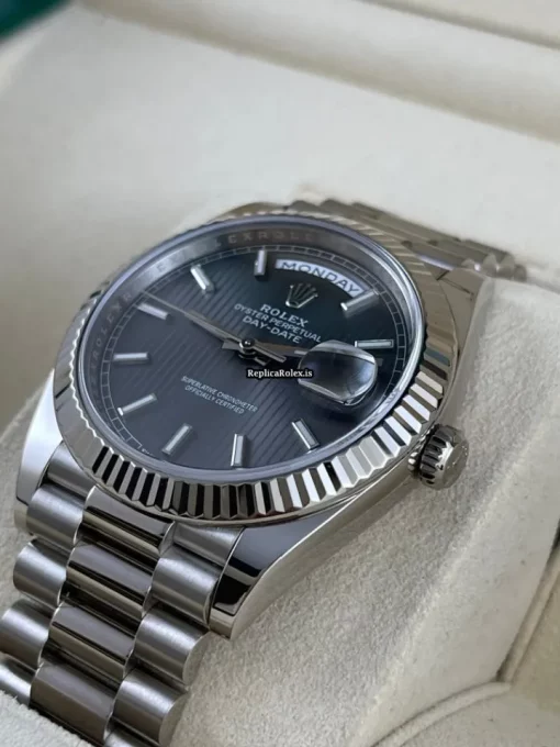 Superior Copy Rolex Day-date 40 228239 Caliber 3255 Automatic Movement 40mm White Gold Case Mens/unisex Watch - Image 3