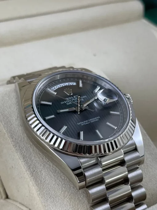 Superior Copy Rolex Day-date 40 228239 Caliber 3255 Automatic Movement 40mm White Gold Case Mens/unisex Watch - Image 4