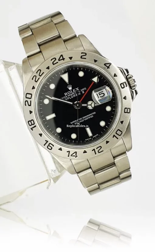 Well Made Clone Rolex Explorer II 16570t Caliber 3185 Automatic Movement 40x47,2mm Steel Case Mens/unisex Watch - Image 3