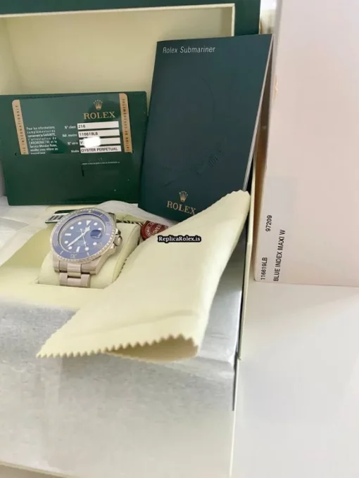 Remarkable Fake Rolex Submariner Date 116619lb Caliber 3135 Automatic Movement 40mm White Gold Case Mens/unisex Watch