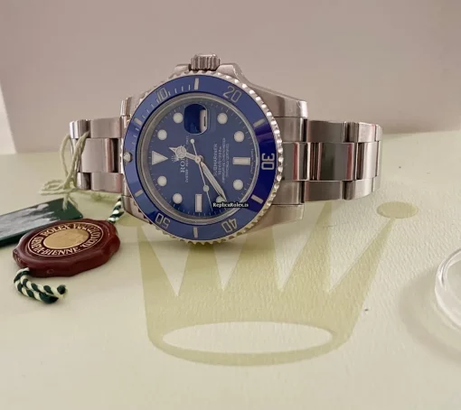 Remarkable Fake Rolex Submariner Date 116619lb Caliber 3135 Automatic Movement 40mm White Gold Case Mens/unisex Watch - Image 5