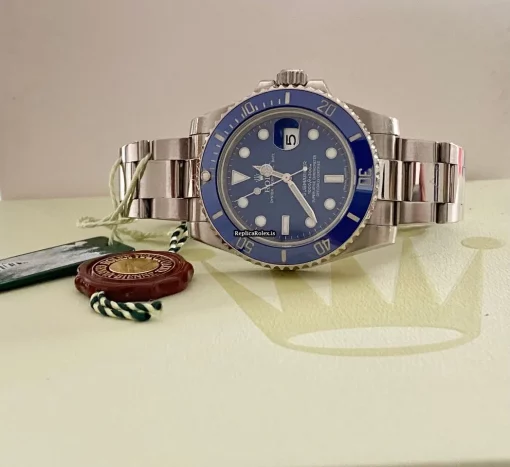 Remarkable Fake Rolex Submariner Date 116619lb Caliber 3135 Automatic Movement 40mm White Gold Case Mens/unisex Watch - Image 8