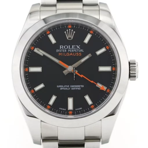 Amazing Replica Rolex Milgauss 116400 Automatic Movement 40mm Steel Case Watch - Image 2