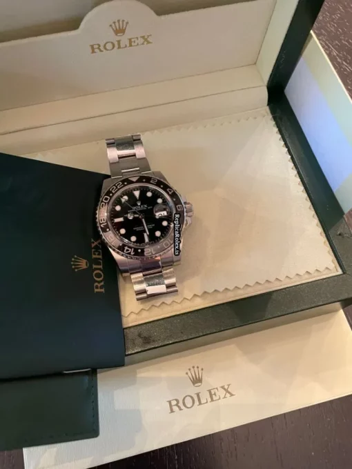 Lovely Replica Rolex Gmt-master II 116710ln Caliber 3186 Automatic Movement 40mm Steel Case Mens/unisex Watch - Image 3