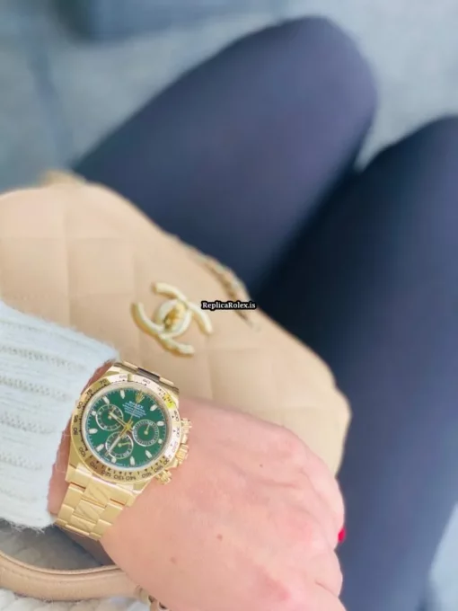 Fine Fake Rolex Daytona 116508 Caliber 4130 Automatic Movement 40mm Yellow Gold Case Mens/unisex Watch - Image 6