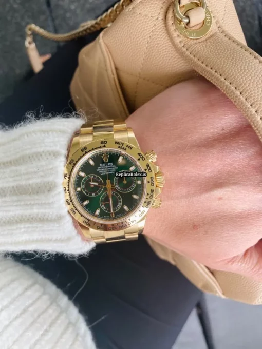 Fine Fake Rolex Daytona 116508 Caliber 4130 Automatic Movement 40mm Yellow Gold Case Mens/unisex Watch - Image 7