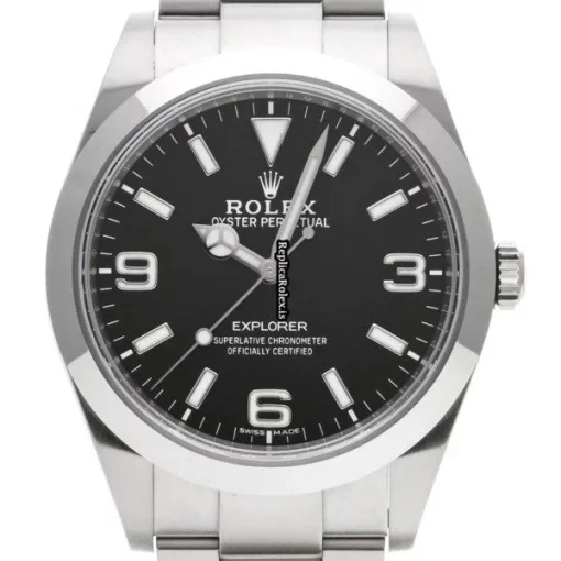 Luxury Replica Rolex Explorer 214270 Caliber 3132 Automatic Movement 39mm Steel Case Watch - Image 6