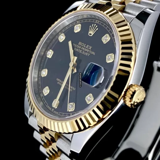 Fantastic Replica Rolex Datejust II 126333 Caliber 3235 Automatic Movement 41mm Gold/steel Case Mens/unisex Watch - Image 6
