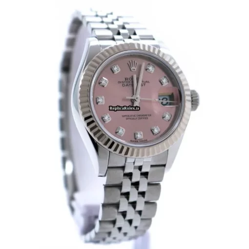 Ideal Replica Rolex Lady-datejust 279174g Caliber 2236 Automatic Movement 28mm Gold/steel Case Womens Watch - Image 8