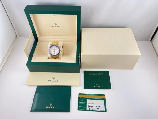 Cool Fake Rolex Yacht-master II 116688 Caliber 4161 Automatic Movement 44mm Yellow Gold Case Mens/unisex Watch - Image 6