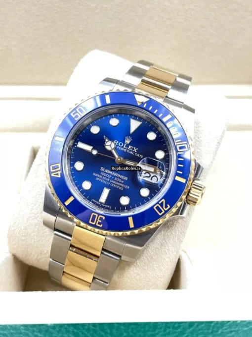 Awesome Replica Rolex Submariner Date 116613lb Caliber 3135 Automatic Movement 40mm Gold/steel Case Mens/unisex Watch - Image 5