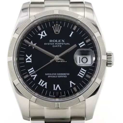 Design Replica Rolex Oyster Perpetual Date 115210 Automatic Movement 34mm Steel Case Watch - Image 2