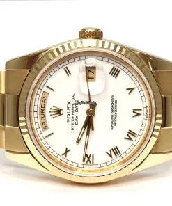 Great Fake Rolex Day-date 36 118238 Caliber 3155 Automatic Movement 36mm Yellow Gold Case Mens/unisex Watch