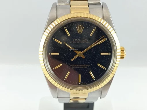 Top Replica Rolex Oyster Perpetual 14233 Caliber 3000 Automatic Movement 34mm Gold/steel Case Mens/unisex Watch