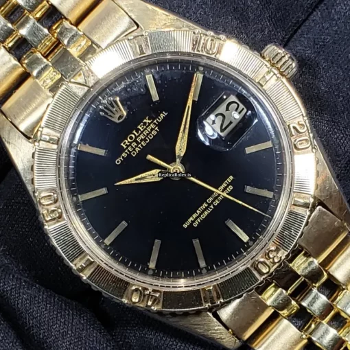 Amazing Copy Rolex Datejust Turn-o-graph 1625 Caliber 1570 Automatic Movement 36x44mm Yellow Gold Case Mens/unisex Watch
