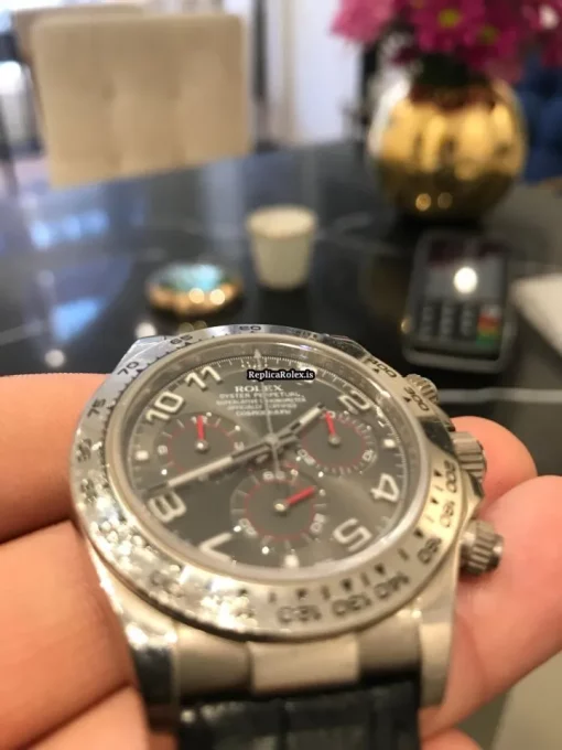 Great Fake Rolex Daytona 116519 Caliber 4130 Automatic Movement 40mm White Gold Case Mens/unisex Watch - Image 11