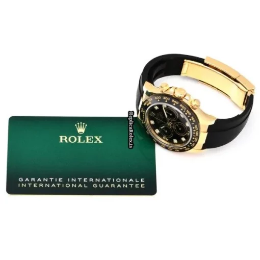 Reliable Replica Rolex Daytona 116518lng Caliber 4130 Automatic Movement 40mm Yellow Gold Case Watch - Image 5
