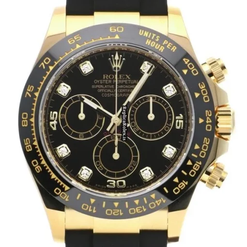 Reliable Replica Rolex Daytona 116518lng Caliber 4130 Automatic Movement 40mm Yellow Gold Case Watch - Image 6