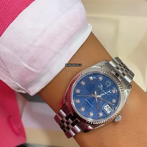 Excellent Replica Rolex Lady-datejust 178274 Caliber 2235 Automatic Movement 31mm Gold/steel Case Womens Watch - Image 9