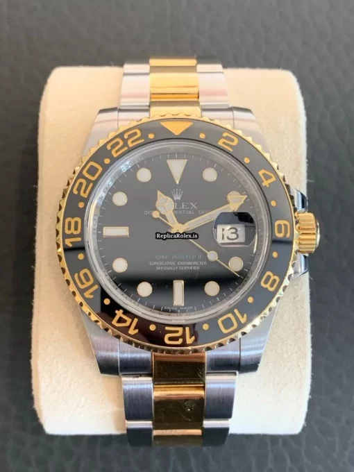 Fantastic Fake Rolex Gmt-master II 116713ln Caliber 3186 Automatic Movement 40mm Gold/steel Case Mens/unisex Watch